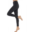 Téli pamut leggings - fekete
