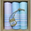 L47-6  Női textilzsebkendő 3 db, hullámkarton csomagolásban (ÖKO)