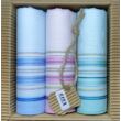 L47-7  Női textilzsebkendő 3 db, hullámkarton csomagolásban (ÖKO)