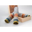 M57-12 Ffi textilzsebkendő 3db fadoboz (szivar, jacquard)