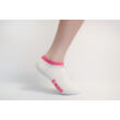 Fehér Kappa zokni rózsaszín szegély-felirat-logó
