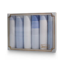L19-26 női textilzsebkendő csomag (6db-os, világoskék)