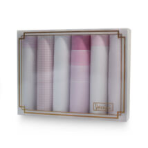 L19-24 Női textilzsebkendő csomag (6 db-os, rózsaszín)
