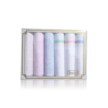 L36-16 Női textilzsebkendő 6db díszdobozban