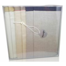L39-4 Női textilzsebkendő 6db lapos dobozban