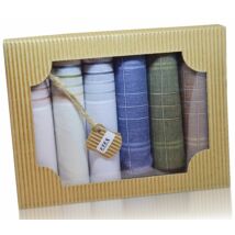 M50-23 férfi textilzsebkendő csomag (6db-os)