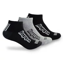 Kappa sneaker zokni 3 pár fekete, fekete, szürke 3114TWW-A0T