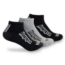 Kappa sneaker zokni 3 pár 43-46 fekete, fekete, szürke 3114TWW-A0T