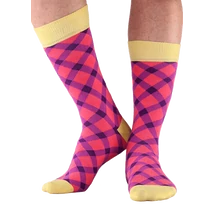 NORDKAMP Design Pepita zokni - lila DP0103