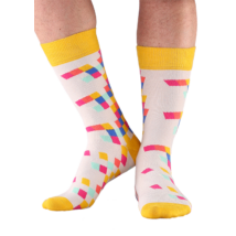 NORDKAMP Design Tetris zokni - sárga 41-46 DT0604