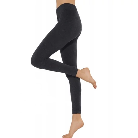 Téli pamut leggings - fekete