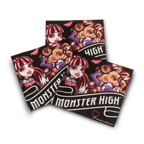 C07- Gyerek textilzsebkendő 3 db - Monster High karakterek