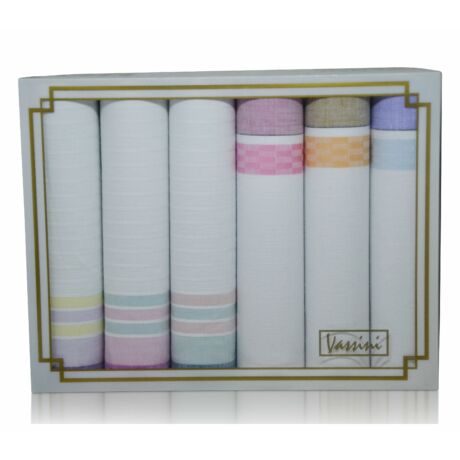 L36-34 női textilzsebkendő csomag (6db-os)