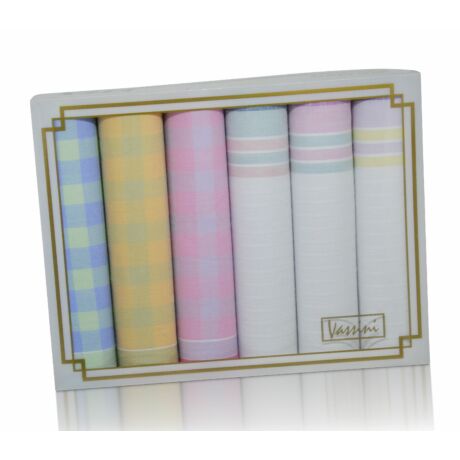 L36-38 női textilzsebkendő csomag (6db-os)