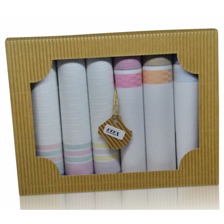 L45-7 női textilzsebkendő csomag - 6db-os