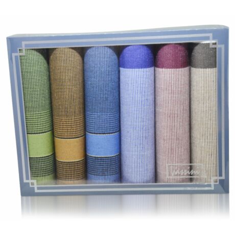 M37-57 férfi textilzsebkendő csomag (6db)