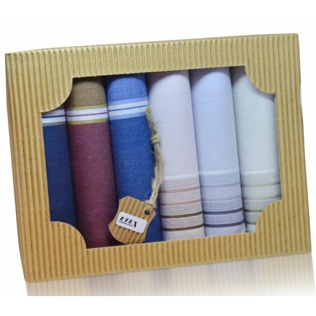M50-18 férfi textilzsebkendő csomag (6db-os)