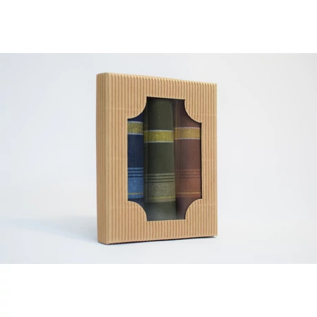 M60-12 férfi textilzsebkendő csomag (3 darabos)