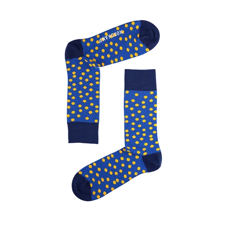 NORDKAMP Design Pöttyös zokni - sárga DD0402