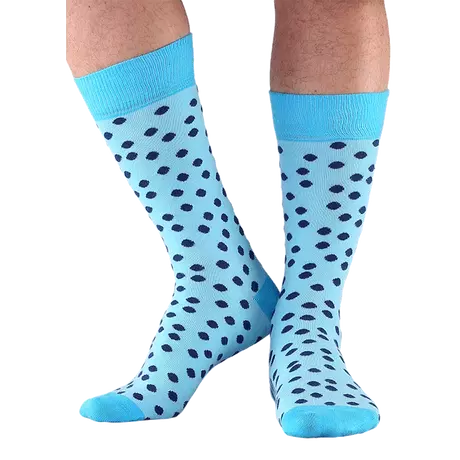 NORDKAMP Design Pöttyös zokni - kék DD0403