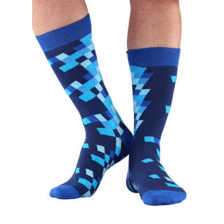 NORDKAMP Design Tetris zokni - kék  DT0602
