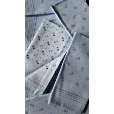 Kiárusítás - kishibás zsebkendő 1db kék színben vegyes minta